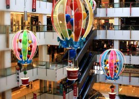 武汉商场美陈热气球美